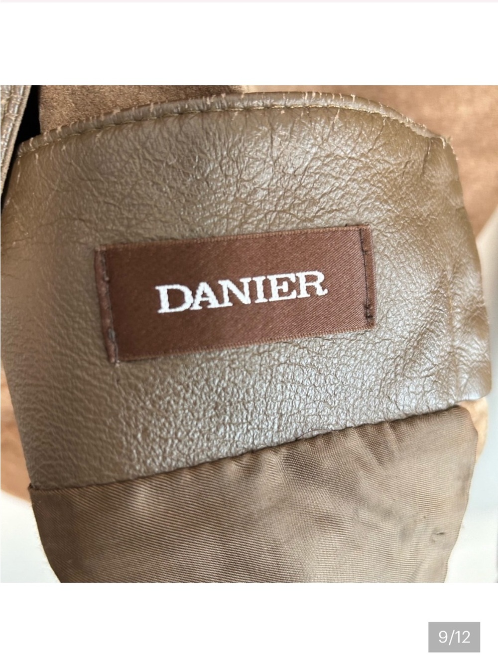 Danier Suede Shacket Retro Western Vest Camel Brown Size Medium - Picture 5 of 8